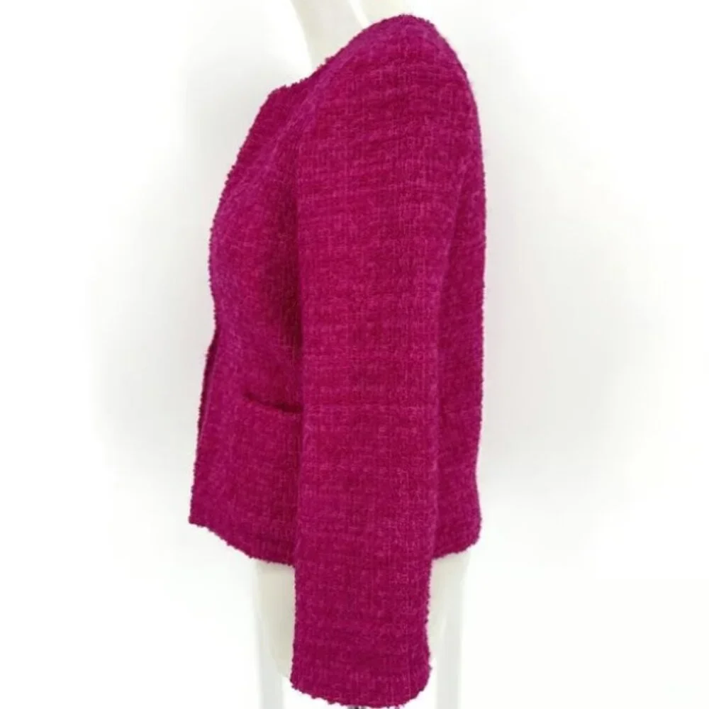 J. Crew Pink Astrid Boucle Tweed Wool Blazer